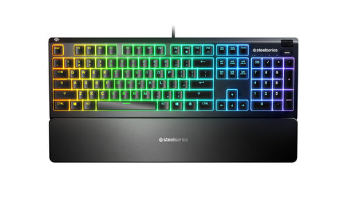 RGB Wired Gaming Keyboard Steelseries Apex 3 Full-Size USB Customizable Lighting