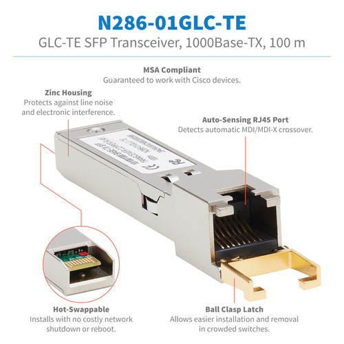 Tripp Lite N286-01GLC-TE network transceiver module