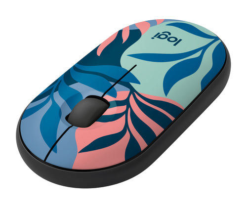 Logitech Pebble M350 Kabellose Optische Maus 1000 DPI Beidhändig Mehrfarbig