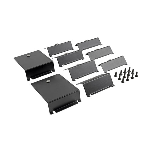 3U Wall-Mount Rack Cabinet Adjustable Equipment Brackets 68kg Capacity Black