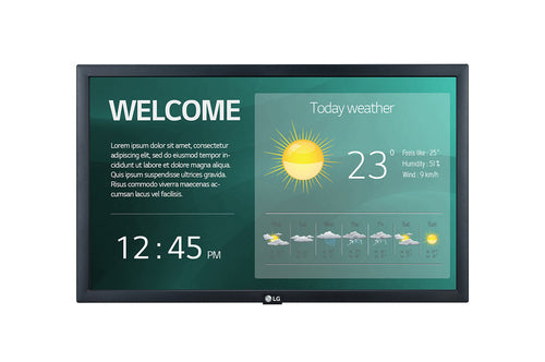 LG 22SM3G-B 21.5" Full HD IPS Digital Signage Display - WLAN-fähiger Business-Monitor