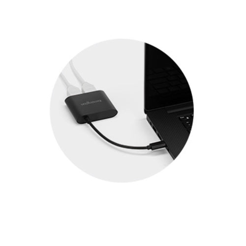 Kensington K38286WW USB-C auf Dual HDMI Adapter - 3840 x 2160, Schwarz