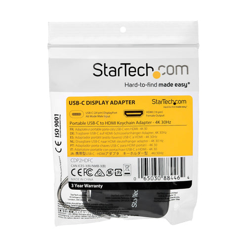 StarTech.com CDP2HDFC USB-C auf HDMI Adapter – 4K 30Hz Video Konverter