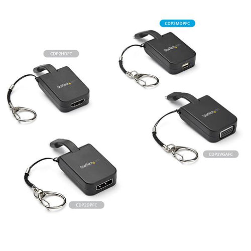 USB-C to Mini DisplayPort Adapter StarTech.com 8K 60Hz Thunderbolt 3 Portable