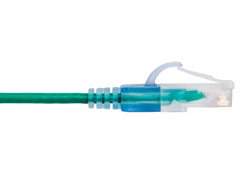 Cat6a Networking Cable 0.15m U/UTP RJ-45 Green