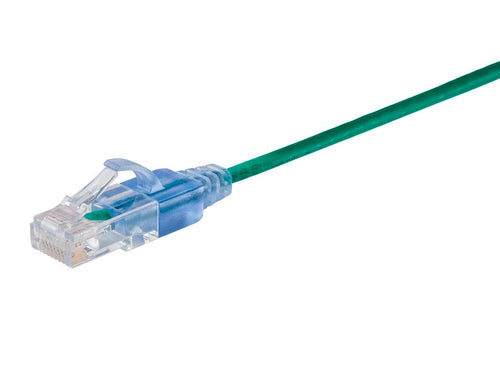 Cat6a Networking Cable 0.15m U/UTP RJ-45 Green