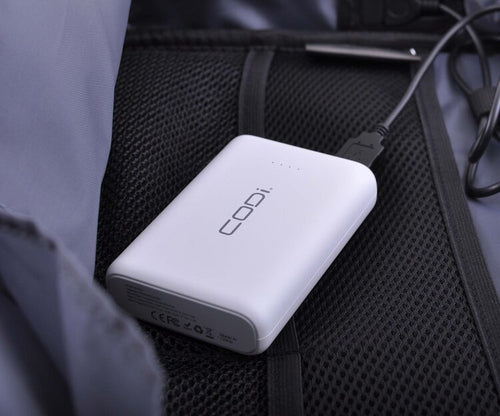 Power Bank CODi 10000mAh Lithium-Ion Portable Charger White