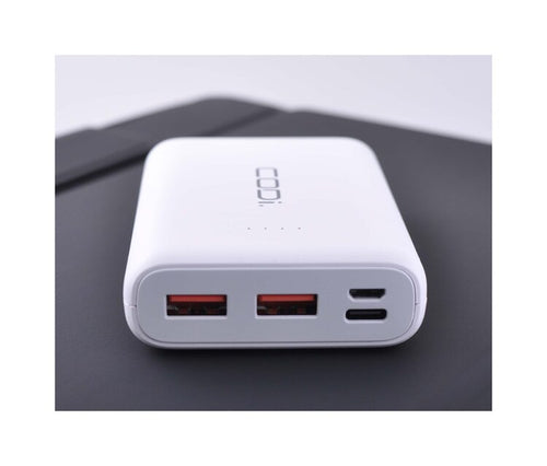 Power Bank CODi 10000mAh Lithium-Ion Portable Charger White