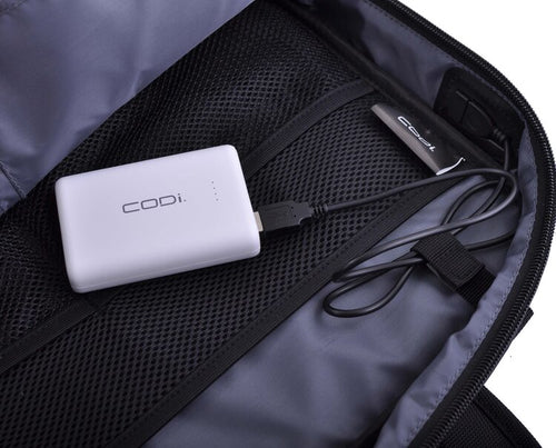 Power Bank CODi 10000mAh Lithium-Ion Portable Charger White