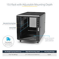 StarTech.com RK1536BKF rack cabinet