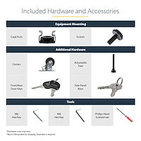 StarTech.com RK1836BKF rack cabinet