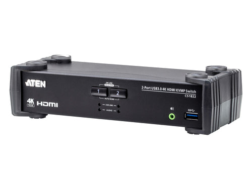 KVM Switch ATEN CS1822 4K Ultra HD 4096x2160 Compact Black