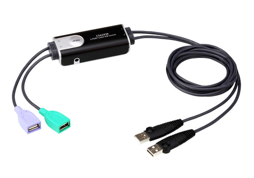 KVM Cable 1.8m ATEN CS62KM USB Black Dual Type A