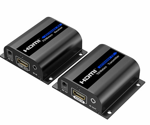 4K HDMI Extender Rocstor TRUEREACH AV Transmitter & Receiver 70m Wired Black