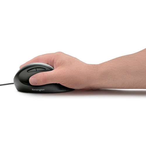 Kensington Pro Fit Ergo Kabelgebundene Maus – Rechtshänder, USB Typ-A, 3200 DPI, Schwarz