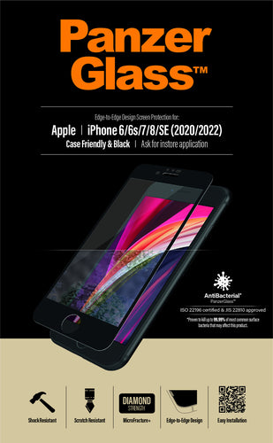 PanzerGlass ® Screen Protector iPhone 8 | 7 | 6s | 6 | SE (2020/2022) | Edge-to-Edge