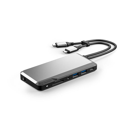 10-in-1 USB-C Super Dock ALOGIC Dual Port Replikator 100W