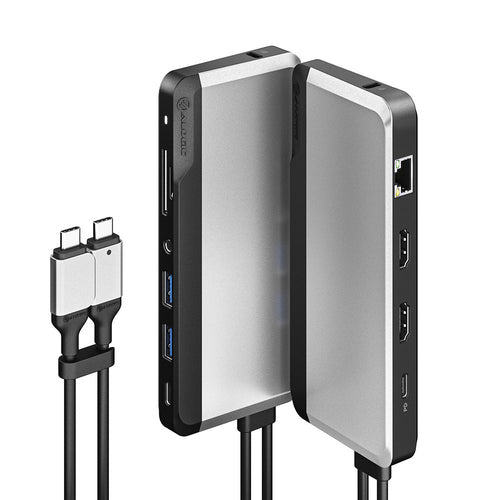 10-in-1 USB-C Super Dock ALOGIC Dual Port Replikator 100W