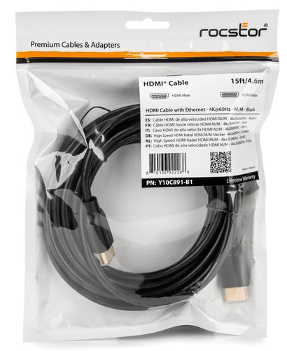 Rocstor Y10C891-B1 HDMI cable