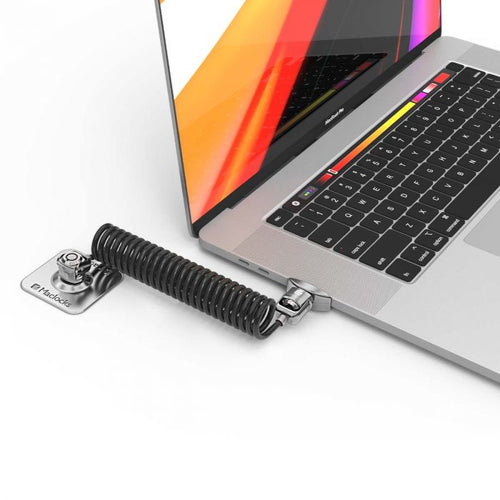 Compulocks Dual Head Coiled Cable Keyed Lock cable lock