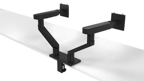 DELL Dual Monitorarm MDA20 – Höhenverstellbar für 19-Zoll- bis 27-Zoll-Monitore – Schwarz
