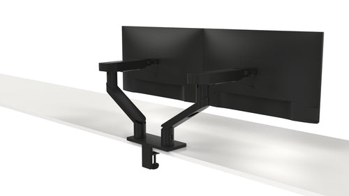 DELL Dual Monitorarm MDA20 – Höhenverstellbar für 19-Zoll- bis 27-Zoll-Monitore – Schwarz