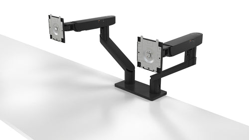 DELL Dual Monitorarm MDA20 – Höhenverstellbar für 19-Zoll- bis 27-Zoll-Monitore – Schwarz