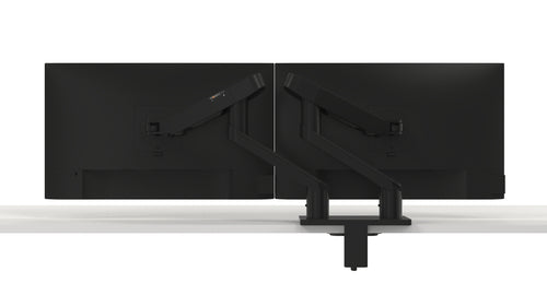 DELL Dual Monitorarm MDA20 – Höhenverstellbar für 19-Zoll- bis 27-Zoll-Monitore – Schwarz