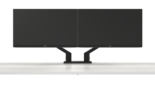 DELL Dual Monitorarm MDA20 – Höhenverstellbar für 19-Zoll- bis 27-Zoll-Monitore – Schwarz