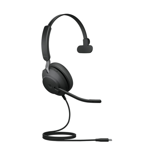 Wired Mono Headset Jabra Evolve2 40 SE USB-C 20-20000Hz Black