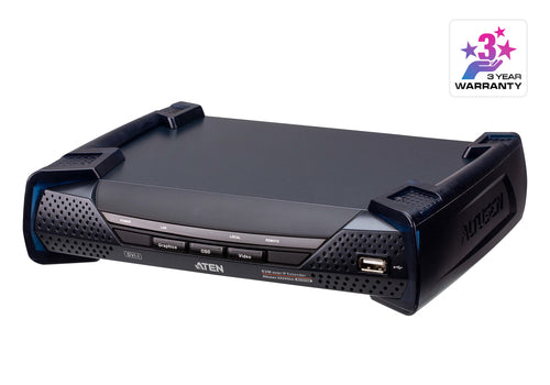 KVM-Extender ATEN KE6900AR Kabelgebunden 10000m 1920x1200 Auflösung Schwarz Metall