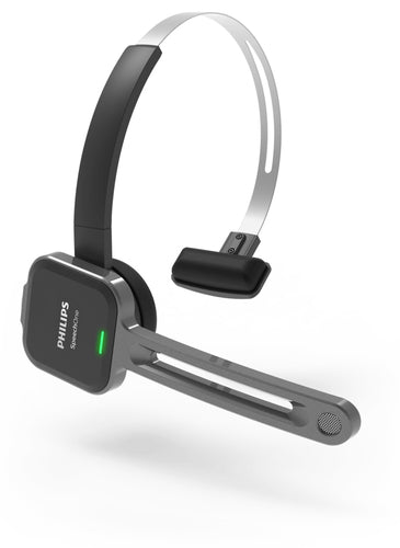 Philips SpeechOne Kabelloses Diktier-Headset, 12 Std. Akkulaufzeit, 70 dB Klarer Klang