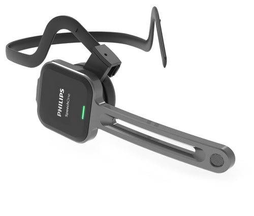 Philips SpeechOne Kabelloses Diktier-Headset, 12 Std. Akkulaufzeit, 70 dB Klarer Klang