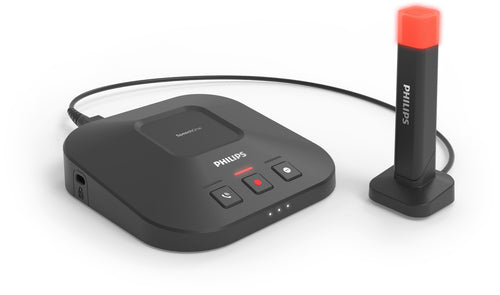 Philips SpeechOne Kabelloses Diktier-Headset, 12 Std. Akkulaufzeit, 70 dB Klarer Klang