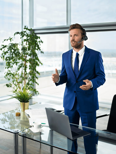 Philips SpeechOne Kabelloses Diktier-Headset, 12 Std. Akkulaufzeit, 70 dB Klarer Klang