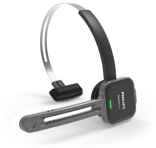 Philips SpeechOne Kabelloses Diktier-Headset, 12 Std. Akkulaufzeit, 70 dB Klarer Klang