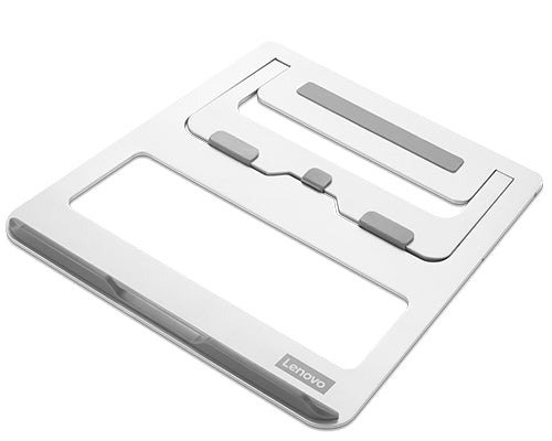 Laptop-Ständer Grau Weiß Aluminium 15 Zoll Verstellbar