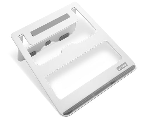 Laptop-Ständer Grau Weiß Aluminium 15 Zoll Verstellbar