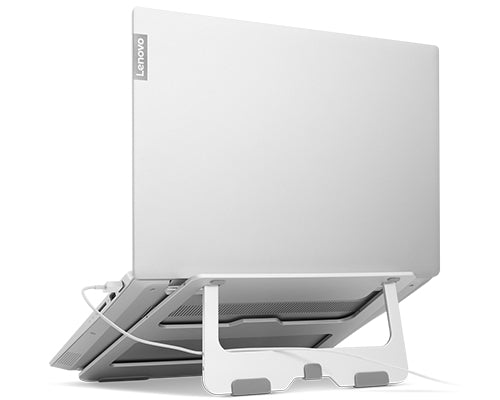 Laptop-Ständer Grau Weiß Aluminium 15 Zoll Verstellbar