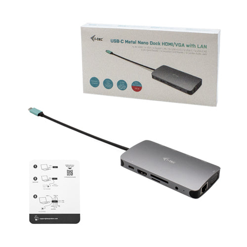 i-tec Metal C31NANOVGA100UK laptop dock/port replicator
