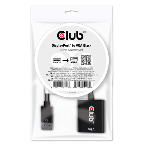 CLUB3D CAC-2013 video cable adapter