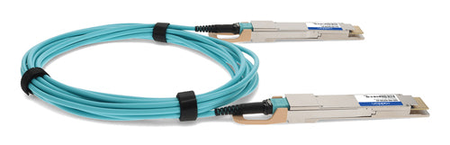 InfiniBand Fiber Optic Cable AddOn QDD-400-AOC5M 5m QSFP-DD AOC