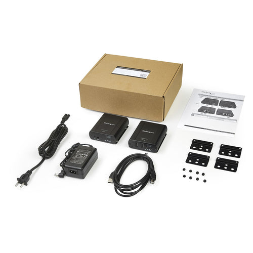 StarTech USB2002EXT2NA 2-Port USB 2.0 Extender Hub – 100m Industrie-Adapter