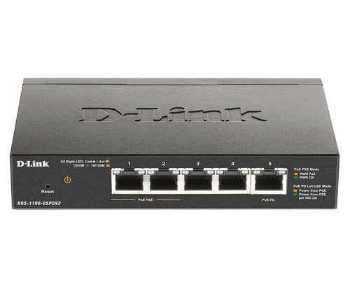 D-Link DGS-1100-05PDV2 network switch