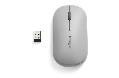 Kabellose Dual-Mode Kensington SureTrack Maus 2400 DPI Beidhändig Grau