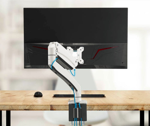 Monitorhalterung Verstellbare Klemme 17-35 Zoll VESA 100x100mm Weiß