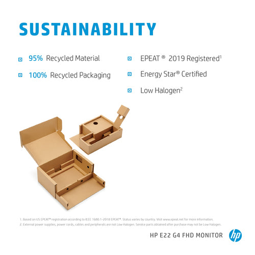 HP E-Series E22 G4 21.5" Full HD LCD Monitor - 1920 x 1080