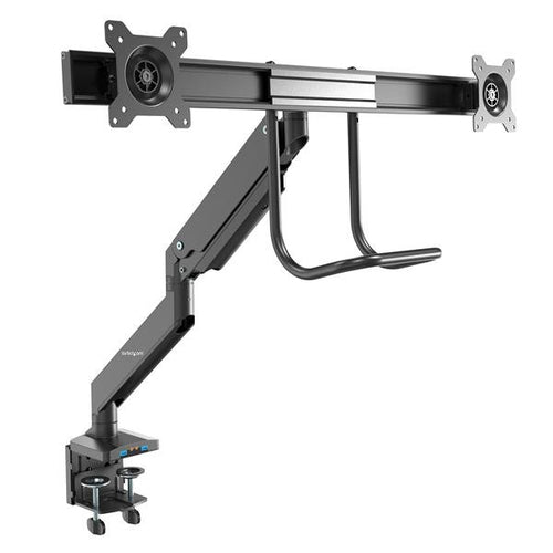 Dual Monitor Halterung Verstellbarer VESA-Arm 32 Zoll USB Audio Schwarz