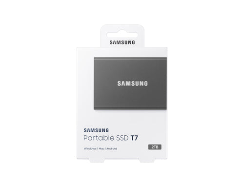 Samsung T7 Portable SSD 2 TB USB Typ-C 1050 MB/s Titan