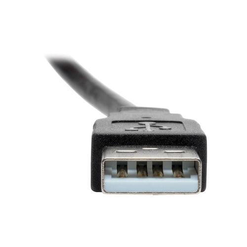 USB 2.0 Hi-Speed Verlängerungskabel Tripp Lite 0,3 m Panel Mount Stecker/Buchse abgewinkelter Anschluss